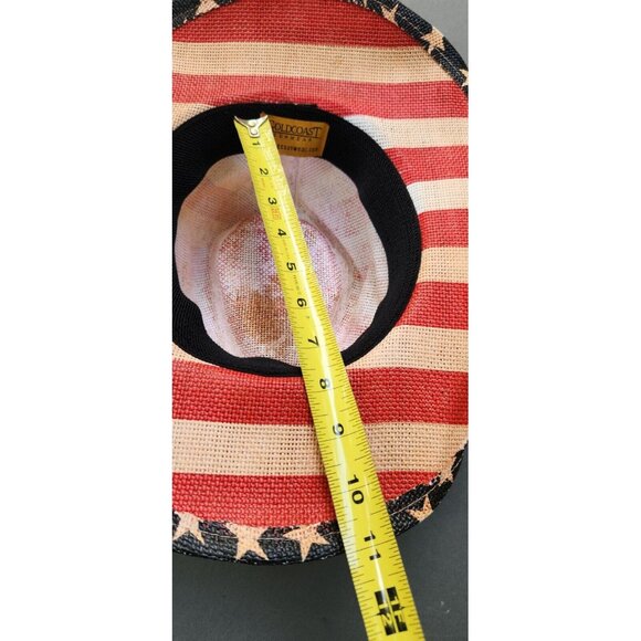 Patriotic Mens Hat Goldcoast Sunwear One Size Shapeable Old Glory - Picture 8 of 12